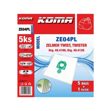 KOMA ZE04PL Zelmer Twist, Twister - plast filter