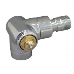 Zehnder ventily - uhlový rohový ventil XE ľavý 1/2" s pripojením na termostat M30x1,5 chróm, 832008