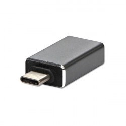 LOGO USB redukcia, (3.1), USB C samec - USB A samica, kovová