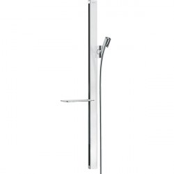 Hansgrohe Unica sprchová tyč E 90cm so sprchovou hadicou a poličkou biela/chróm, 27640400