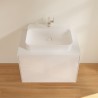 Villeroy & Boch FINION umývadlo na dosku 60 x 44,5 cm bez prepadu s odtokom biela s CerramicPlus, 414261R1