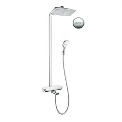 Hansgrohe Raindance Select E sprchový systém Showerpipe 360 1jet s termostatom k vani biela/chróm, 27113400