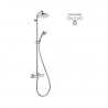 Hansgrohe Croma sprchový systém Showerpipe 220 1jet s termostatom chróm 27185000