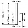 Hansgrohe ShowerSelect termostatická batéria pre 2 spotrebiče k telesu pod omietku matná biela, 15763700