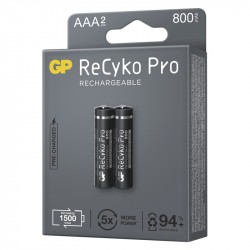 GP NIMH 800 mAh R03/B2 Recyko Pro