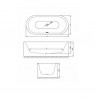 BETTE LUX Oval Silhouette voľne stojaca vaňa 190 x 90 x 45 cm 3467000CFXXS