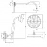 OMNIRES ARMANCE sprchový podomietkový systém s pákovou batériou a držiakom antická meď SYSAM10ORB