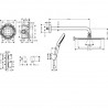 Hansgrohe Croma sprchový systém 280 1jet s termostatom Ecostat S matná čierna, 27961670
