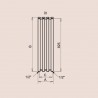 P. M. H. Rosendal kúpeľňový radiátor 266 x 950 mm chróm R1C