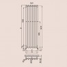 P.M.H. Rosendal radiátor kúpeľňový 420 x 1500 mm metalická antracit R2A6