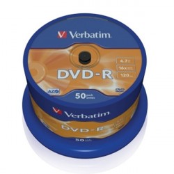 Verbatim DVD-R 4,7GB 16x 50