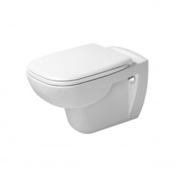 DURAVIT D-Code - Závesné WC, Rimless, s HygieneGlaze, biela 25700920002