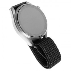 FIXED remienok Nylon Strap 20mm pre smartwatch, čierny FIXNST-20MM-REBK