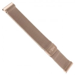 FIXED Sieťovaný nerezový remienok Mesh Strap so šírkou 22 mm pre smartwatch ružovo-zlatý FIXMEST-22MM-RG