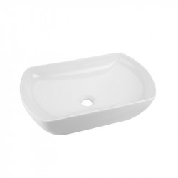 VILAN KLEO Oval keramické umývadlo na dosku - miska 50x31x12,5cm biela, KLEO OVAL