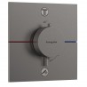 HANSGROHE ShowerSelect Comfort E batéria vaňová podomietková termostatická pre 2 spotrebiče kartáčovaný čierny chróm 15572340
