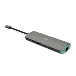 USB Hub i-tec USB-C Metal Nano 4K HDMI LAN + Power Delivery 100 , C31NANODOCKLANPD