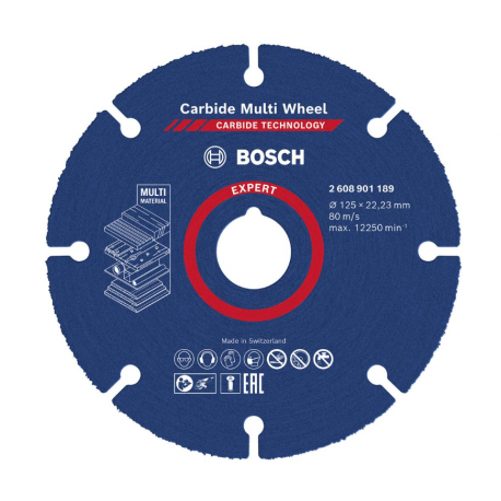 BOSCH 125x22,2 Carbide Multi Wheel kotúč viacúčelový