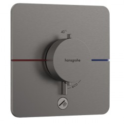 HANSGROHE ShowerSelect Comfort Q batéria sprchová podomietková termostatická pre 1 spotrebič kartáčovaný čierny chróm 15589340