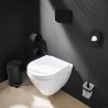 EMCO Loft držiak WC papiera bez krytu, matná čierna, 050013301