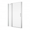 SANSWISS DIVERA sprchové dvere 110 1-krídlové s pevnou stenou aluchróm číre sklo D22T13070405007