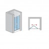 SANSWISS TOP-Line sprchové zalamovacie dvere 90, aluchróm číre sklo AquaPerle, TOPK09005007