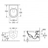 VILLEROY & BOCH Architectura závesné WC so sedadlom SoftClosing, DirectFlush, alpská biela 4694HR01