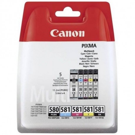 CANON PGI-580PGBK + CLI-581 BK/C/M/Y Multipack - originálny