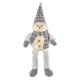 EMOS DCFW02 LED vianočný snehuliak, 31 cm, vnútorny, 3xAA, teplá biela