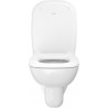 DURAVIT D-CODE WC sedátko s nerezovými pántami, bez SoftClose, biele 0067310000