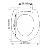 EISL sedátko WC Duroplast Soft Close Wood Heart 82377