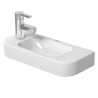 DURAVIT Happy D.2 umývadielko 50 x 22 cm s otvorom na batériu vľavo, biele s úpravou WonderGliss 07115000091