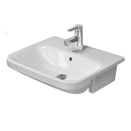 DURAVIT Dura Style polozápustné nábytkové umývadlo 55 x 44,5 cm biele 0375550000