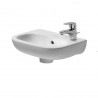 Duravit D-CODE umývadielko 36 x 27 cm s otvorom pre batériu vpravo, biele 07053600082