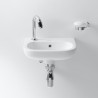 Duravit D-CODE umývadielko 36 x 27 cm s otvorom pre batériu vľavo, biele 070536000092