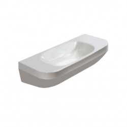 DURAVIT Dura Style umývadlo 50 x 22 cmbez otvoru na batériu, bez prepadu, biele s WonderGliss 07135000001