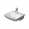 DURAVIT ME by Starck 55 x 45,5 cm nábytkové polozápustné umývadlo, biele s úpravou WonderGliss 03785500001