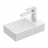 VILLEROY & BOCH Avento umývadlo 36 x 22 cm s otvorom na batériu vpravo biela s CeramicPlus, 43003LR1