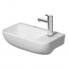 DURAVIT ME by Starck 40 x 22 cm umývadielko s otvorom pre batériu vpravo, biele s úpravou WonderGliss 07174000001