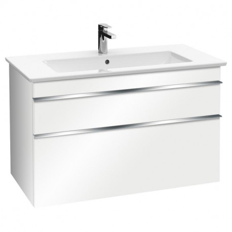 VILLEROY & BOCH VENTICELLO spodná skrinka 953 x 590 x 502 mm Glossy White, úchytka chróm A92601DH