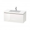 DURAVIT L-CUBE skrinka s umývadlom závesná, 1000 x 500 x 480 mm. biela lesklá, LC6918O2222