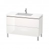 DURAVIT L-CUBE skrinka s umývadlom stojaca, 1200 x 698 x 480 mm, biela lesklá, LC6939O2222