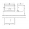 Villeroy & Boch AVENTO skrinka s umývadlom 760 x 520 x 447 mm Arizona Oak A89100VH + 41568001