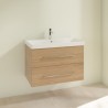 Villeroy & Boch AVENTO skrinka s umývadlom 760 x 520 x 447 mm Nordic Oak A89100VJ+ 41568001