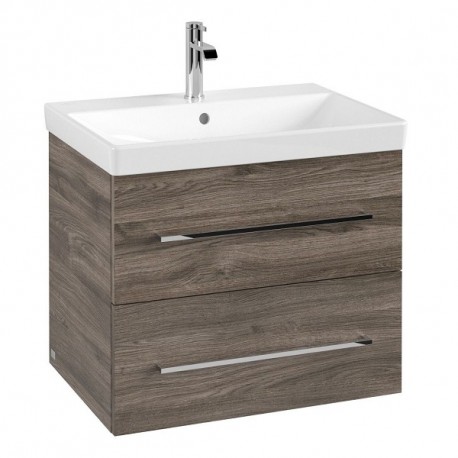 Villeroy & Boch AVENTO skrinka pod umývadlo, 618 x 520 x 447 mm, 2 zásuvky, Stone Oak, A89000RK