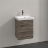 Villeroy & Boch AVENTO skrinka pod umývadlo, 430 x 514 x 352 mm, 1 dvierka, pánty vľavo, Stone Oak, A88700RK