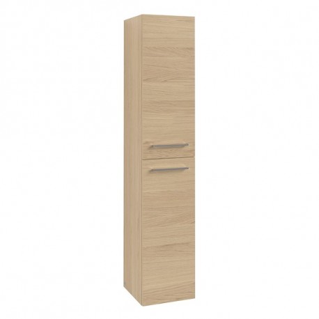 Villeroy & Boch AVENTO závesná vysoká skrinka, 350 x 372 x 1760 mm 2 dvierka, pánty vpravo, Nordic Oak, A89401VJ