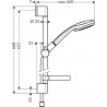 Hansgrohe Croma 100 sprchový set Vario so sprchovou tyčou 0,65 m, chróm 27772000