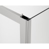 SANSWISS Arelia sprchový kút 100 x 190cm, rohový vstup, posuvné dvere, strieborná leštená číre sklo s AquaPerle D20SR551004007