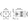 KEUCO IXMO sprchový SET 5v1 so sprchovou batériou a ručnou sprchou chróm 439904